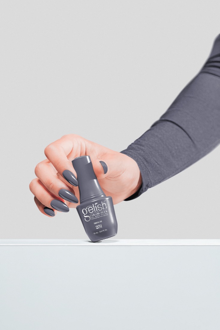 Charcoal Chic on the hand
